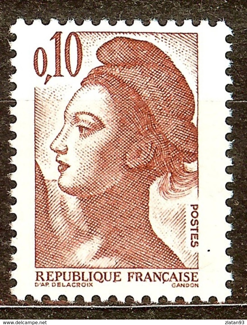 SUPERBE LIBERTE De GANDON N°2179 10c Rouge-Brun NEUF Avec GOMME** - 1977-1981 Sabine De Gandon