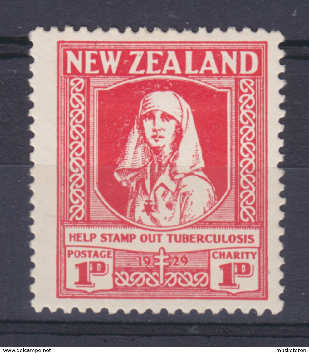 New Zealand 1929 Mi. 177   1p. + 1p. Tuberkulosefürsorge Krankenschwester Tuberculosis,  MH* - Nuevos