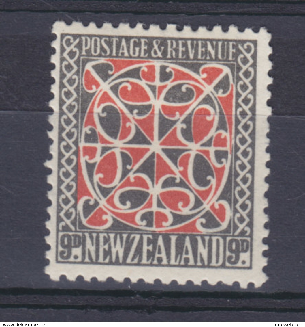 New Zealand 1935 Mi. 199   9p. Maori-Hausverzierung, MH* - Ongebruikt