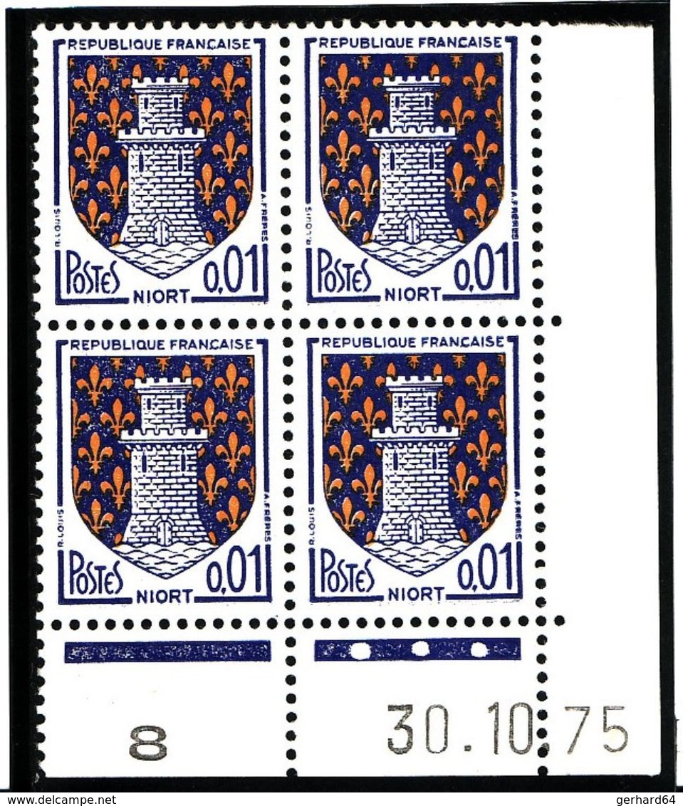 France 1962 - N° 1351A - 4 Blocs De 4 - Coins Datés Différents - Neuf** (Lots 2 à 5) - 1960-1969