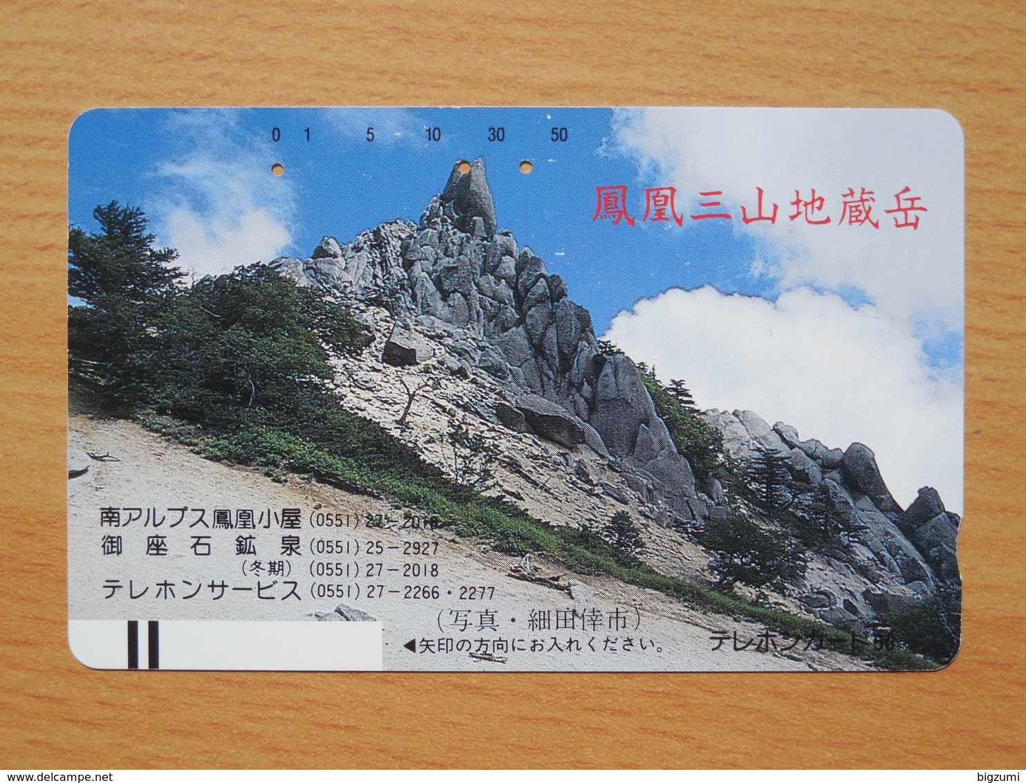 Japon Japan Free Front Bar, Balken Phonecard / 110-8532 / Landscape - Montagnes