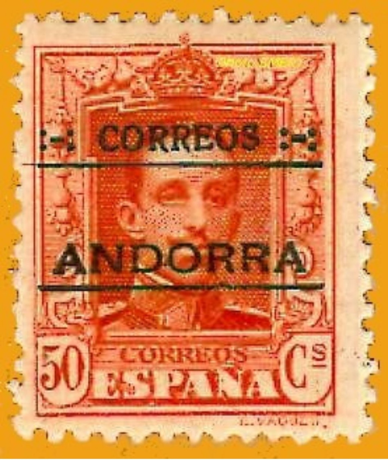 Andorra Andorre 1928 Yt 9 Dentelé 11,5 à 13,5 Avec Charnière, Edi 9, Mi 9, Sn 9 - Nuevos