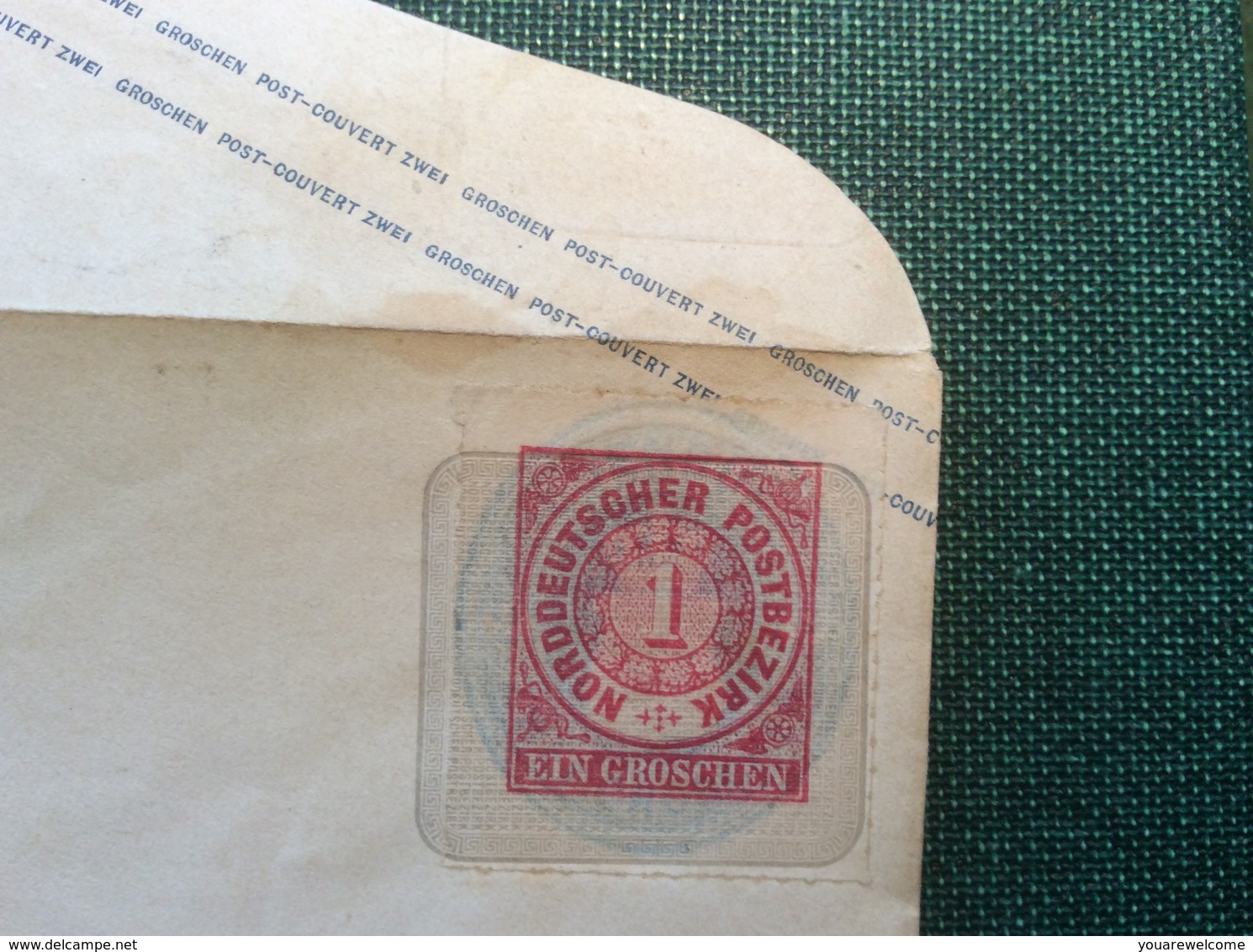 NDP 1868 Oldenburg 2Gr Ganzsache Aufbrauchausgabe Mi.  U18 SELTEN (Brief Postal Stationery - Postal  Stationery