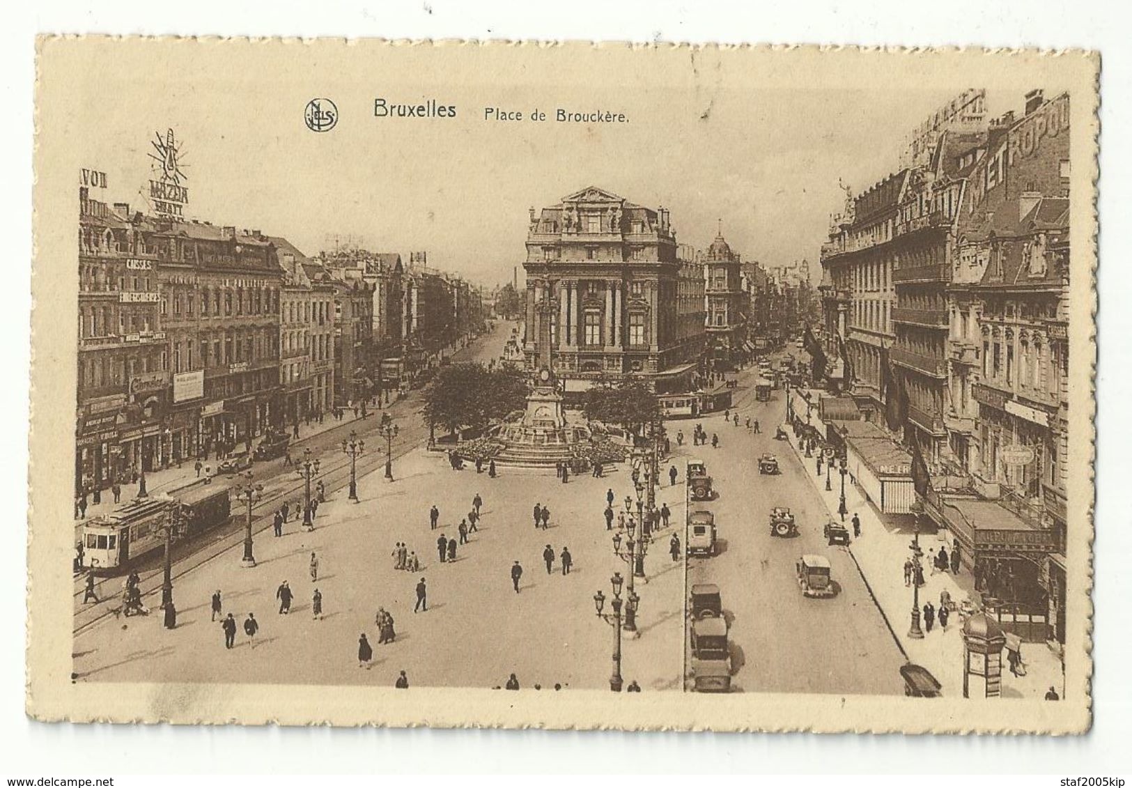 Bruxelles - Place De Brouckère - Marktpleinen, Pleinen