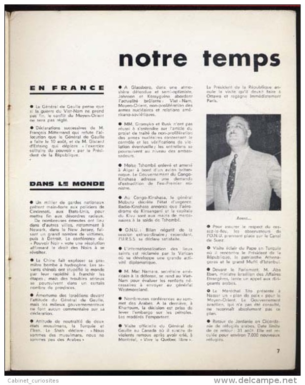 DISQUE SPECIAL SONORE 33Trs - Moyen Orient 67 - Voix de Ben Gourion Dayan Rabin Nasser Choukeiri etc ...