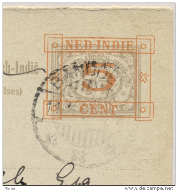 Nederlands Indië - 1930 - 5 Cent Op 7,5 Cent Briefkaart G47V Van Bandoeng Naar Semarang - Alleen Vraagkaart - Nederlands-Indië