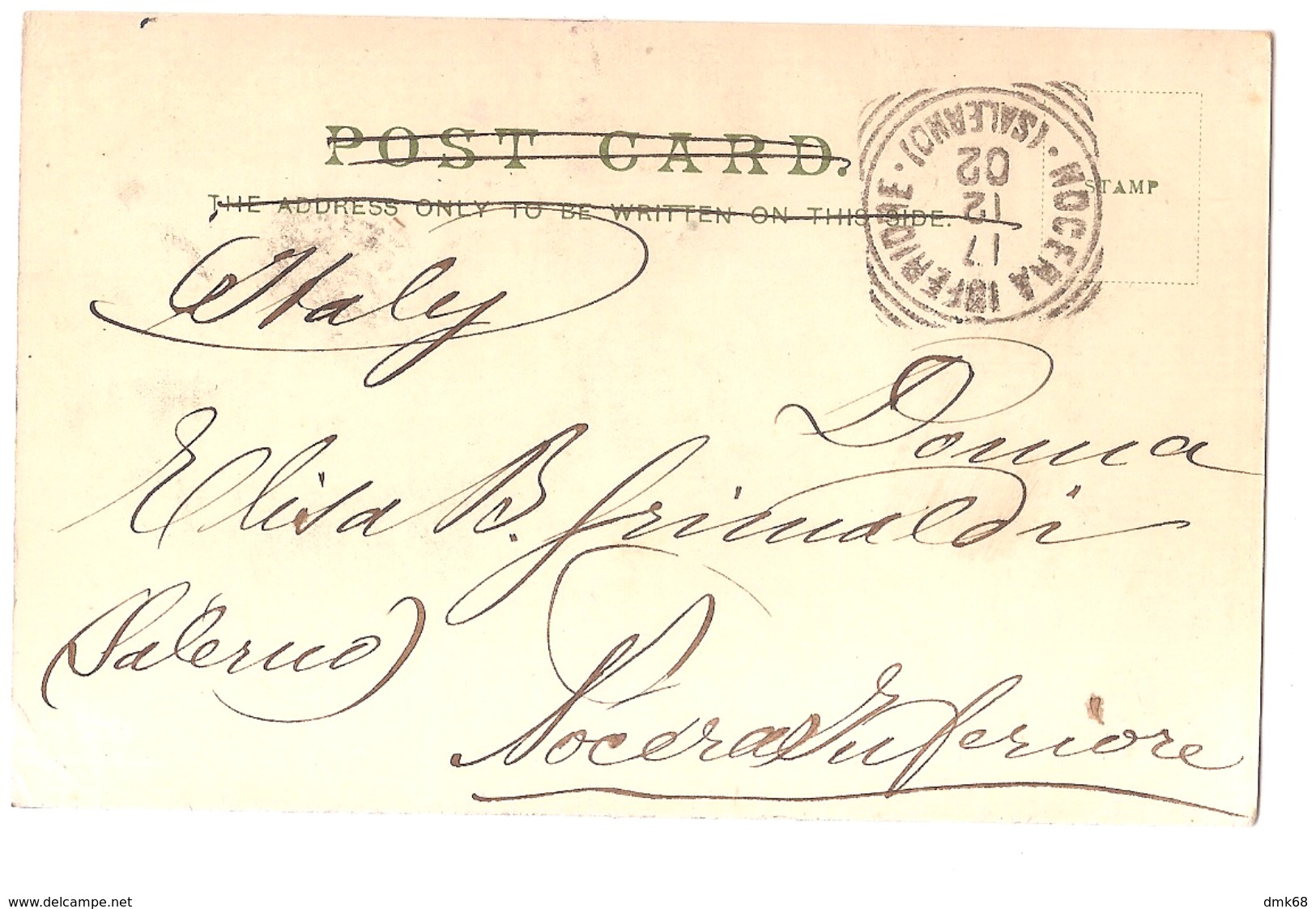 SOUTH AFRICA - PORT ELIZABETH - MAIN STREET - STAMP - MAILED TO ITALY 1902 ( 2772 ) - Afrique Du Sud