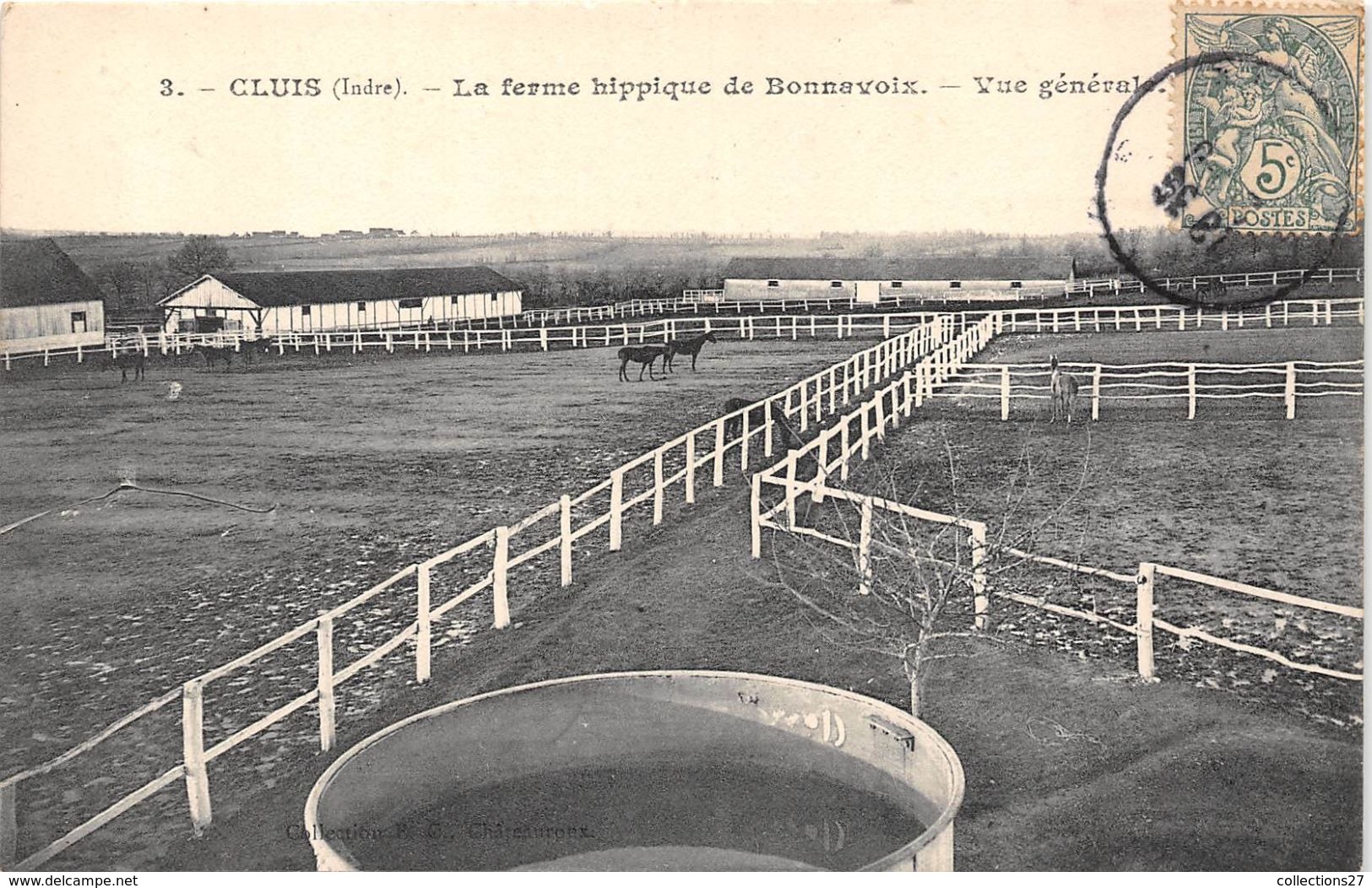 36-CLUIS- LA FERME HIPPIQUE DE BONNAVOIX- VUE GENERALE - Autres & Non Classés