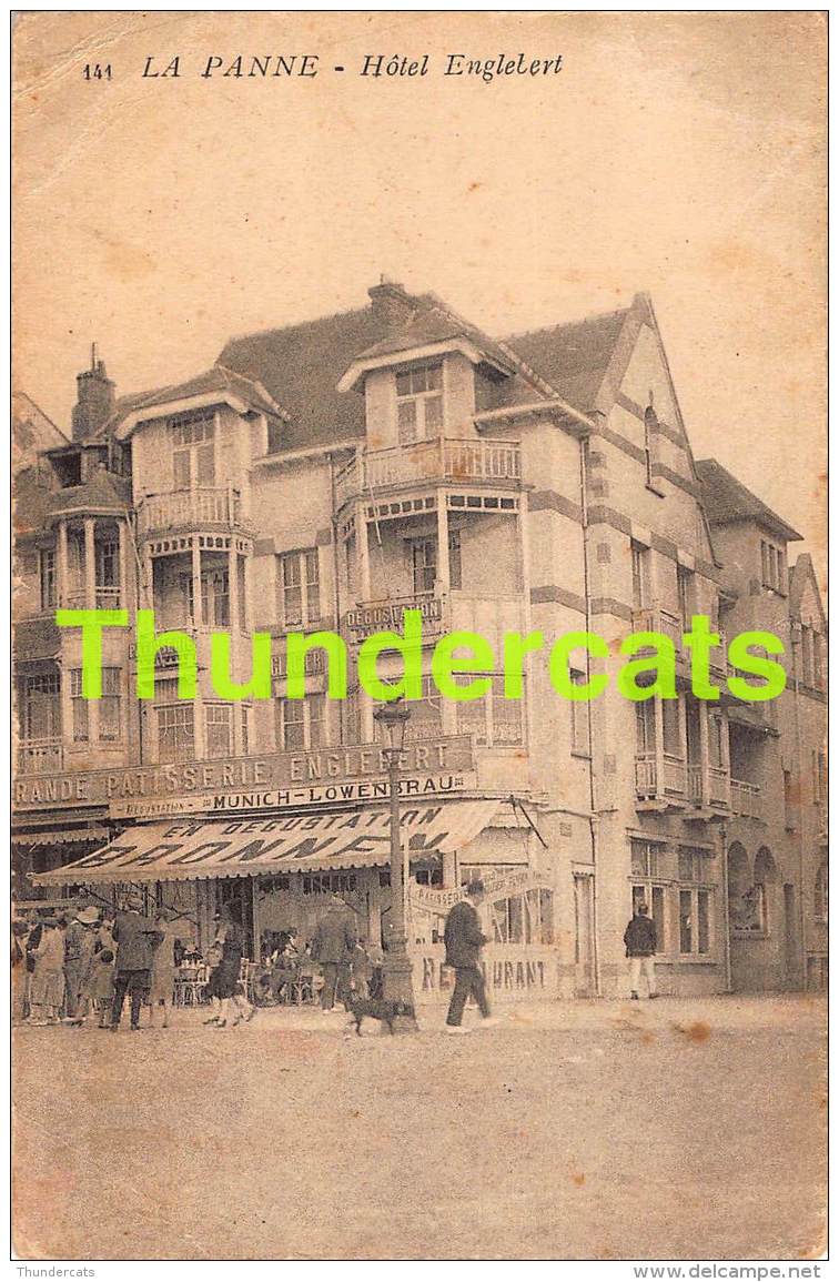 CPA DE LA PANNE HOTEL ENGLEBERT - De Panne