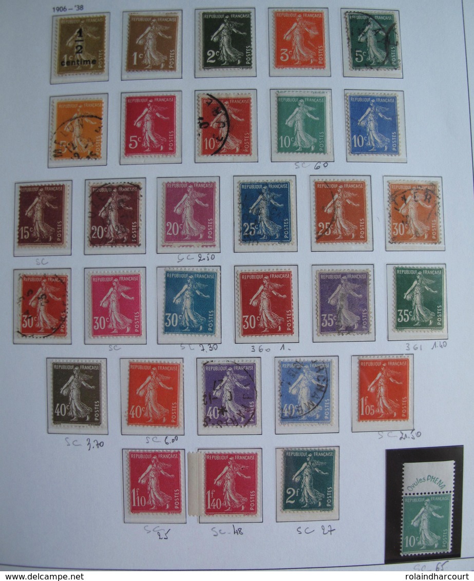 LOT R1595 - COLLECTION De FRANCE (AUCUNE CHARNIERE) En 4 ALBUMS De 245 Pages - ENORME COTE : 15000,00 &euro; Environ - Collections