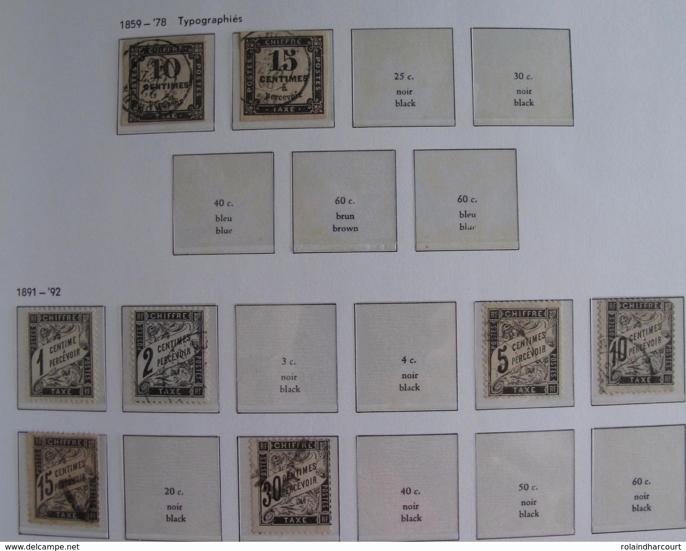 LOT R1595 - COLLECTION de FRANCE (AUCUNE CHARNIERE) en 4 ALBUMS de 245 pages - ENORME COTE : 15000,00 &euro; environ