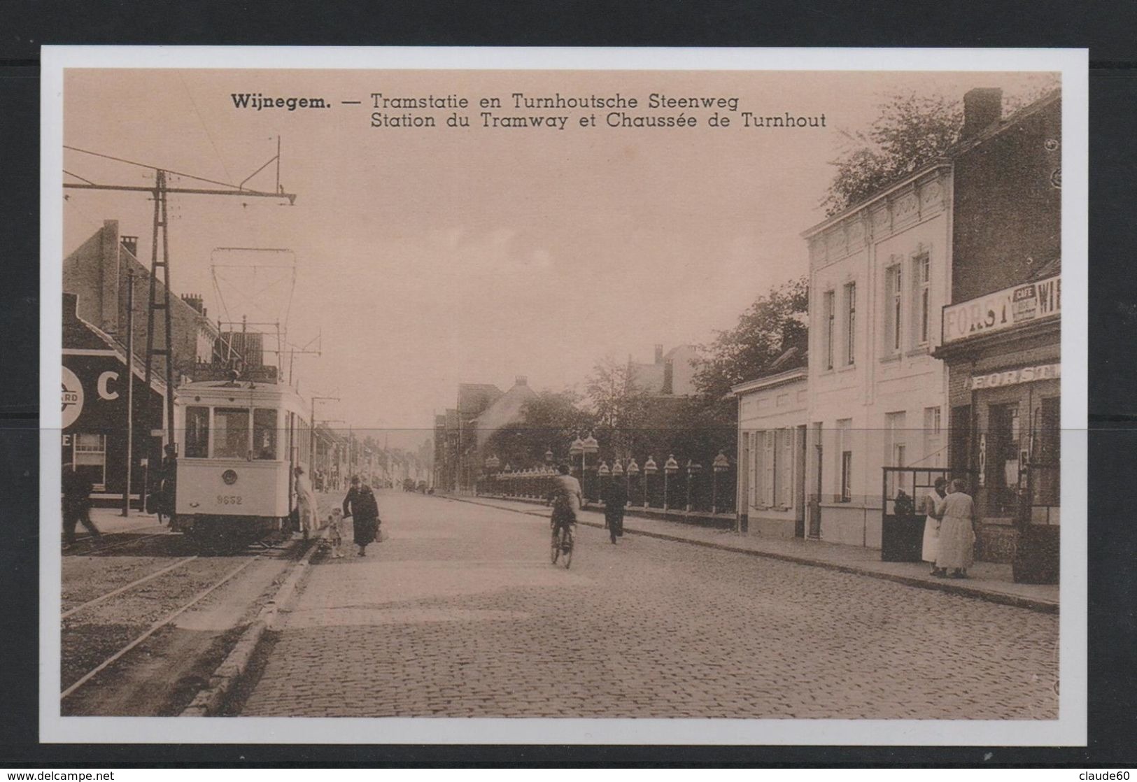 REPRODUCTION  WIJNEGEM ANTWERPEN Tram Tramway Vicinal - Wijnegem