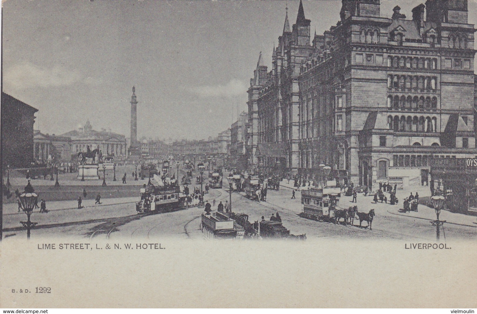 ANGLETERRE LIVERPOOL LIME DTREET L Et N. W. HOTEL  BELLE CARTE RARE !!! - Liverpool