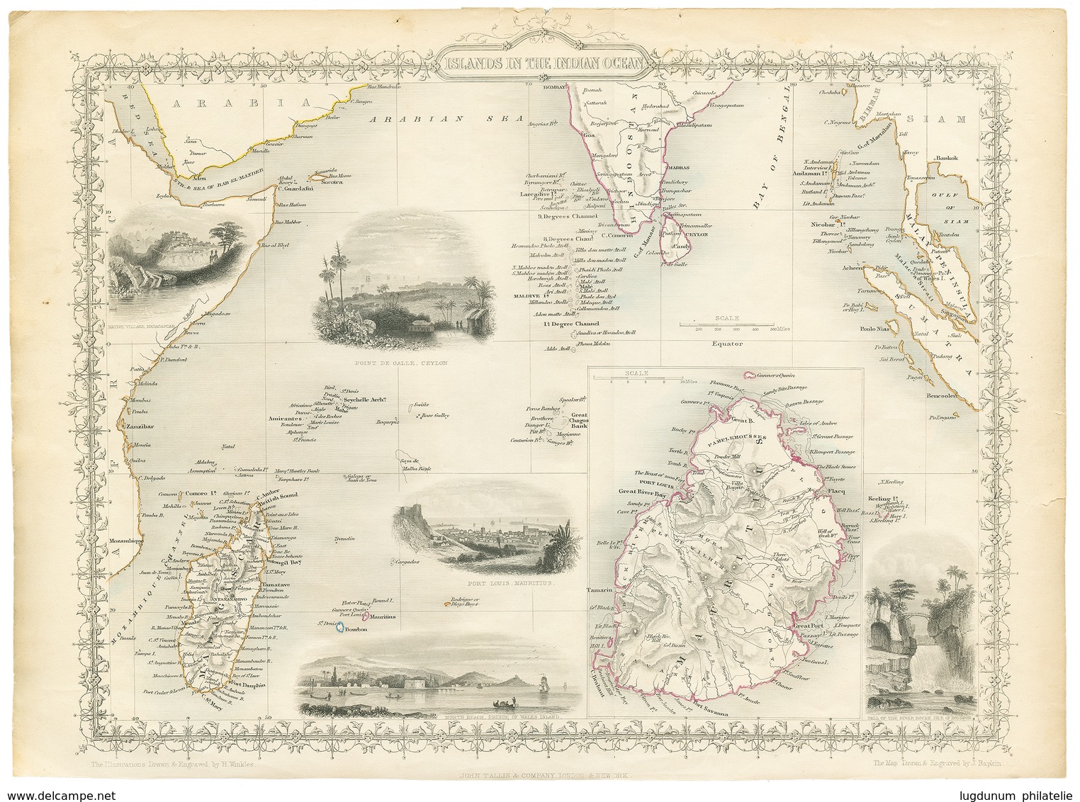 1 1851 CARTE De MADAGASCAR Et Des ILES De L' OCEAN INDIEN. TB. - Other & Unclassified