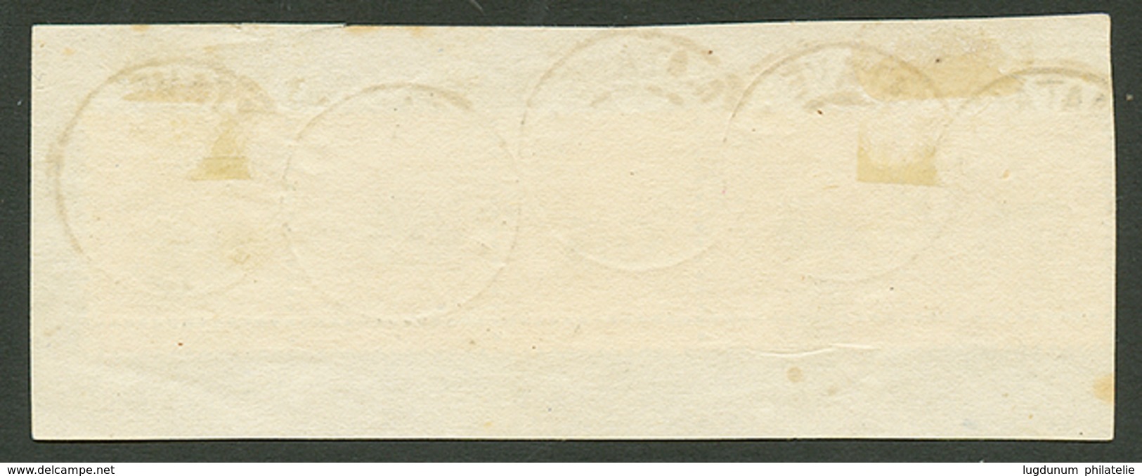 14 N°2 Bande De 5 Avec Variété Picage Décalé Obl. TAMATAVE Sur Fragment. RARE. Signé SCHELLER. TB. - Altri & Non Classificati