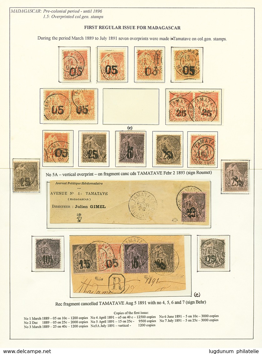 23 Collection 22 Timbres Entre N°1 Et N°7. Forte Cote. TTB. - Andere & Zonder Classificatie