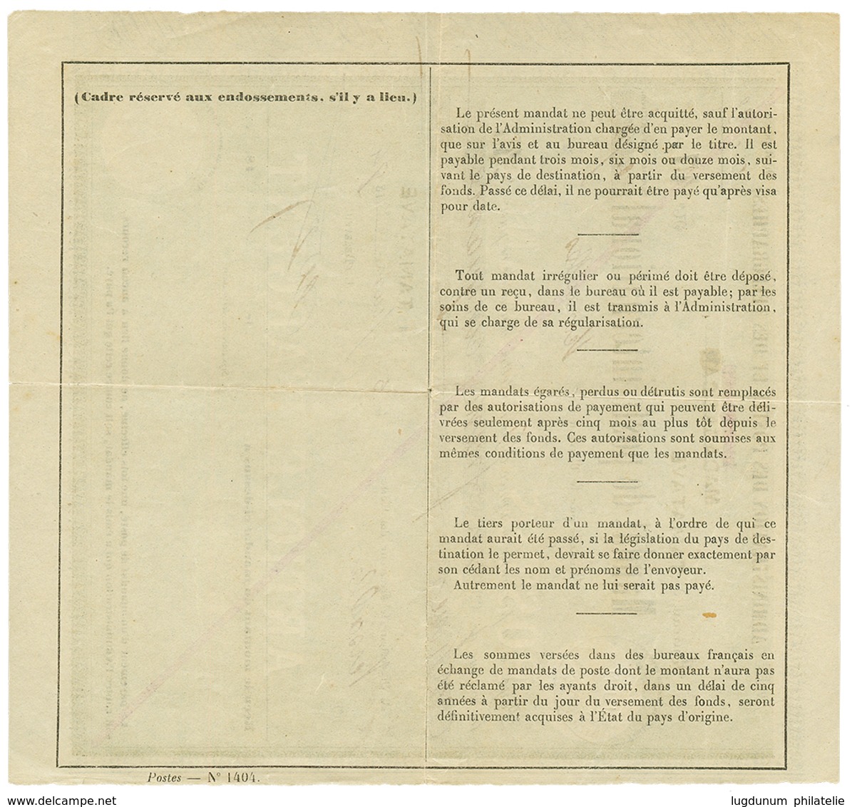 32 1894 TAMATAVE MADAGASCAR Sur MANDAT POSTE INTERNATIONAL. RARE.Certificat ROUMET. TB. - Autres & Non Classés