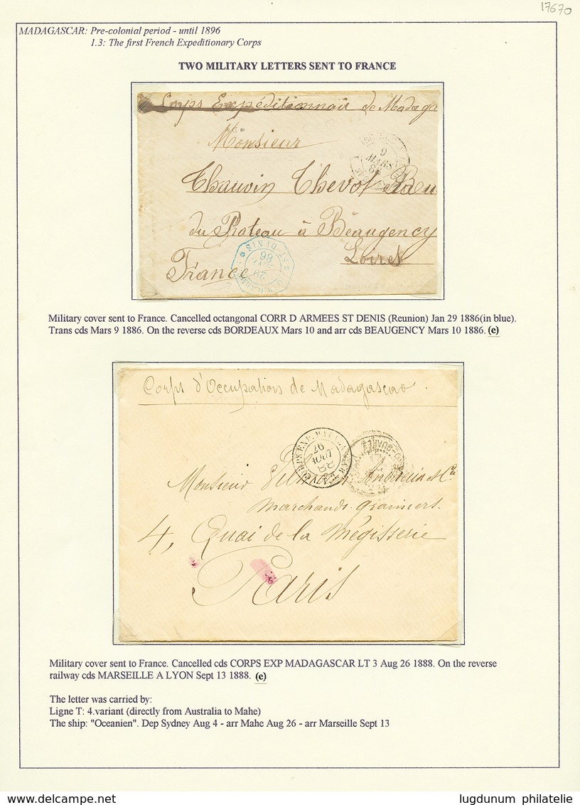 103 1ère EXPEDITION MILITAIRE FRANCAISE - Lot 5 Lettres Rares. TTB. - Other & Unclassified