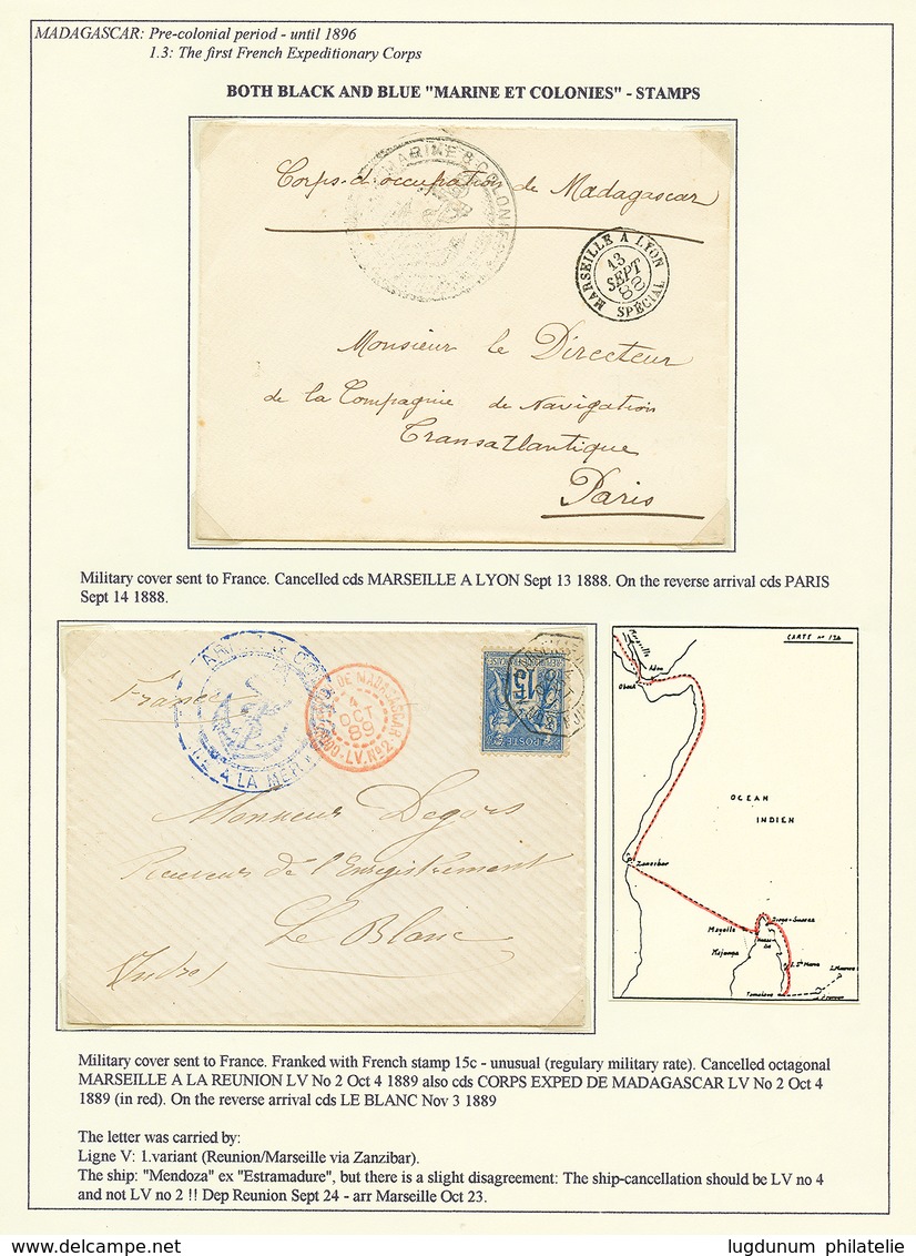 103 1ère EXPEDITION MILITAIRE FRANCAISE - Lot 5 Lettres Rares. TTB. - Other & Unclassified