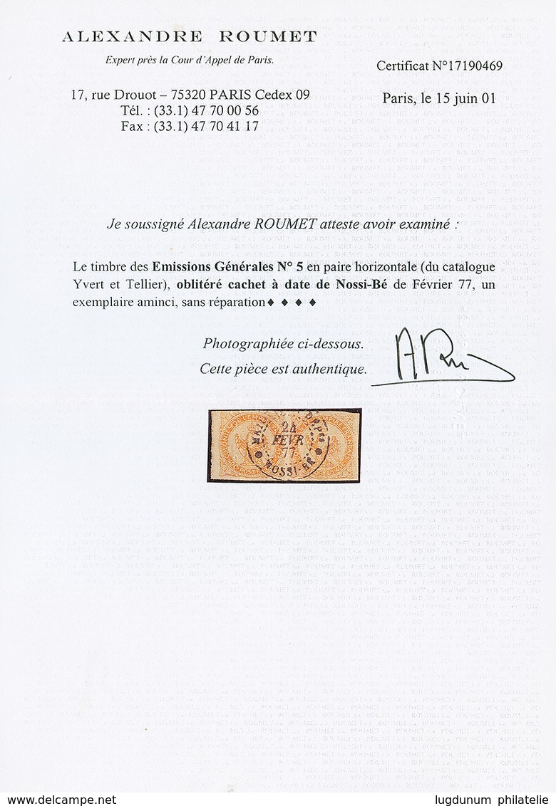 125 MAYOTTE & NOSSI-BE : 10 Timbres Type AIGLE Dont Bloc De 4 Du 80c(avec Défauts). 3 Certificats. TB. - Other & Unclassified