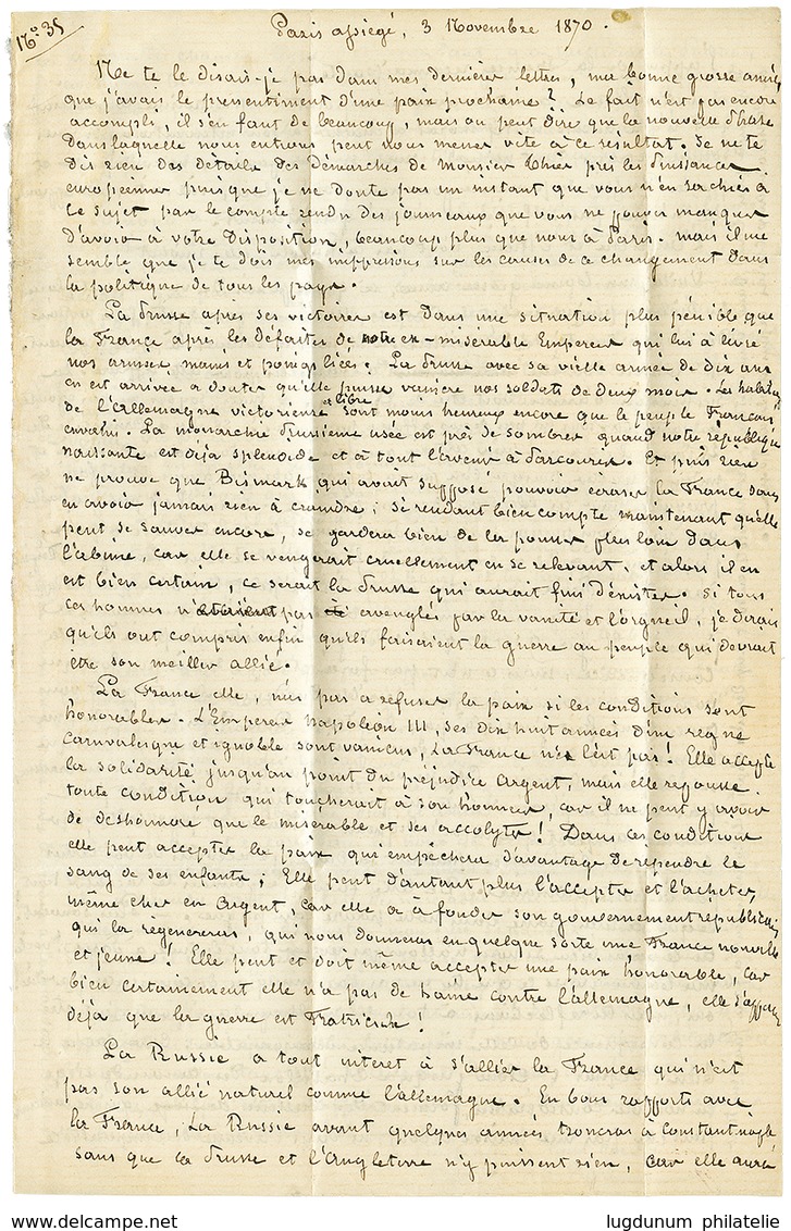 168 BALLON MONTE Pour JERSEY : 10c+ 20c Obl. Etoile 3 + PARIS 4 Nov 70 Sur Lettre Pour JERSEY. Verso, JERSEY 10 Nov 70.  - Guernesey