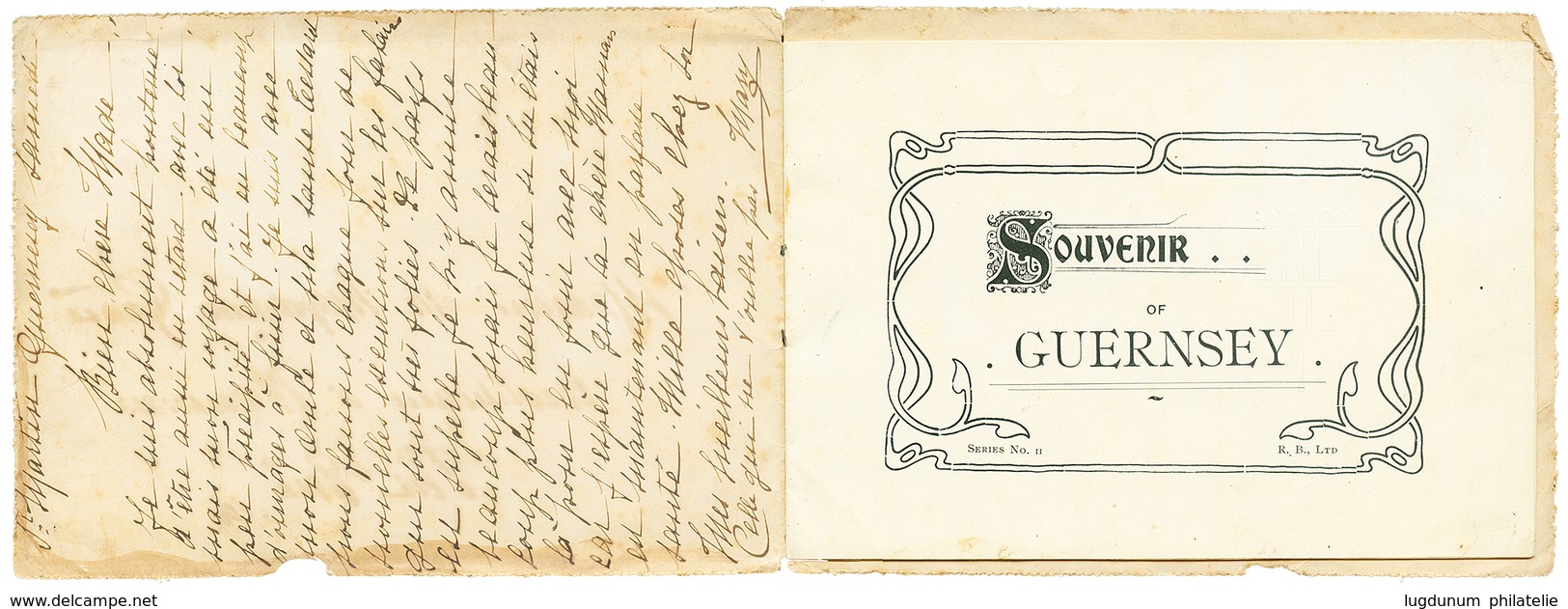 179 "BINIC" : 1905 GB 2 1/2d Obl. BINIC COTES DU NORD + B.M + "PAQUEBOT" Sur Lettre Avec Texte Daté "ST MARTIN GUERNESEY - Guernesey