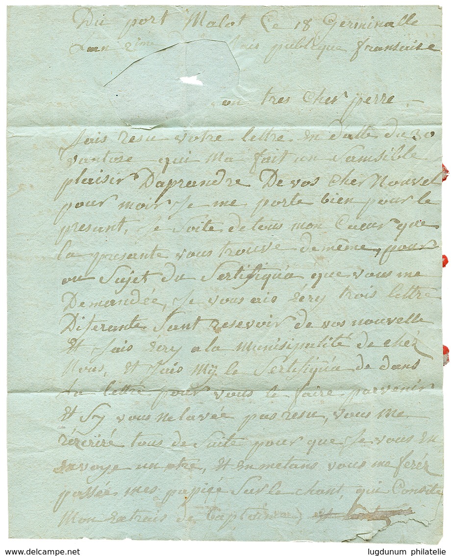 199 LYON : An 2 "DEB. De LYON" Manuscrit + "BONNE Pour COMMUNE AFFRANCHIE" Manuscrit + "DEB. De LAURENT Des EAUX" Manusc - Autres & Non Classés