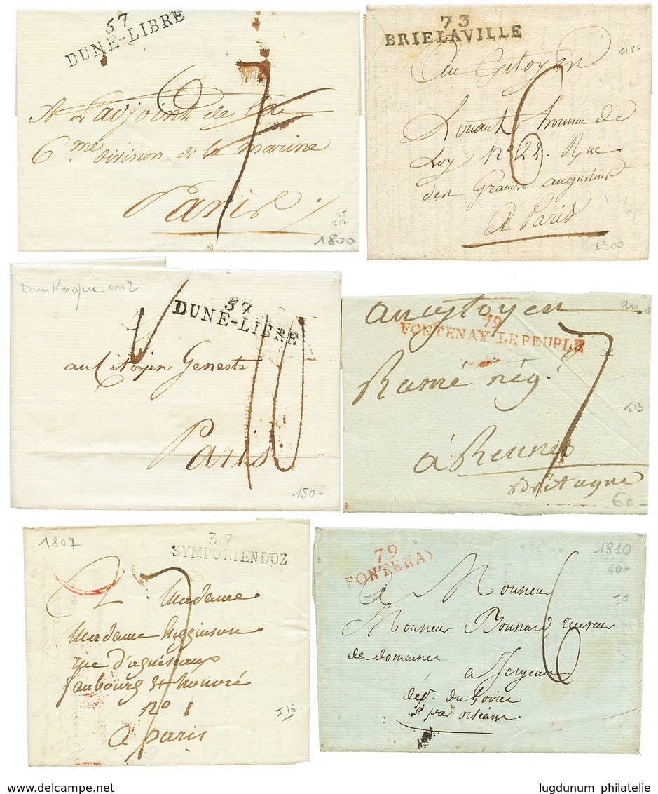 215 Lot De 14 Lettres Avec NOMS REVOLUTIONNAIRES. TB. - Sonstige & Ohne Zuordnung