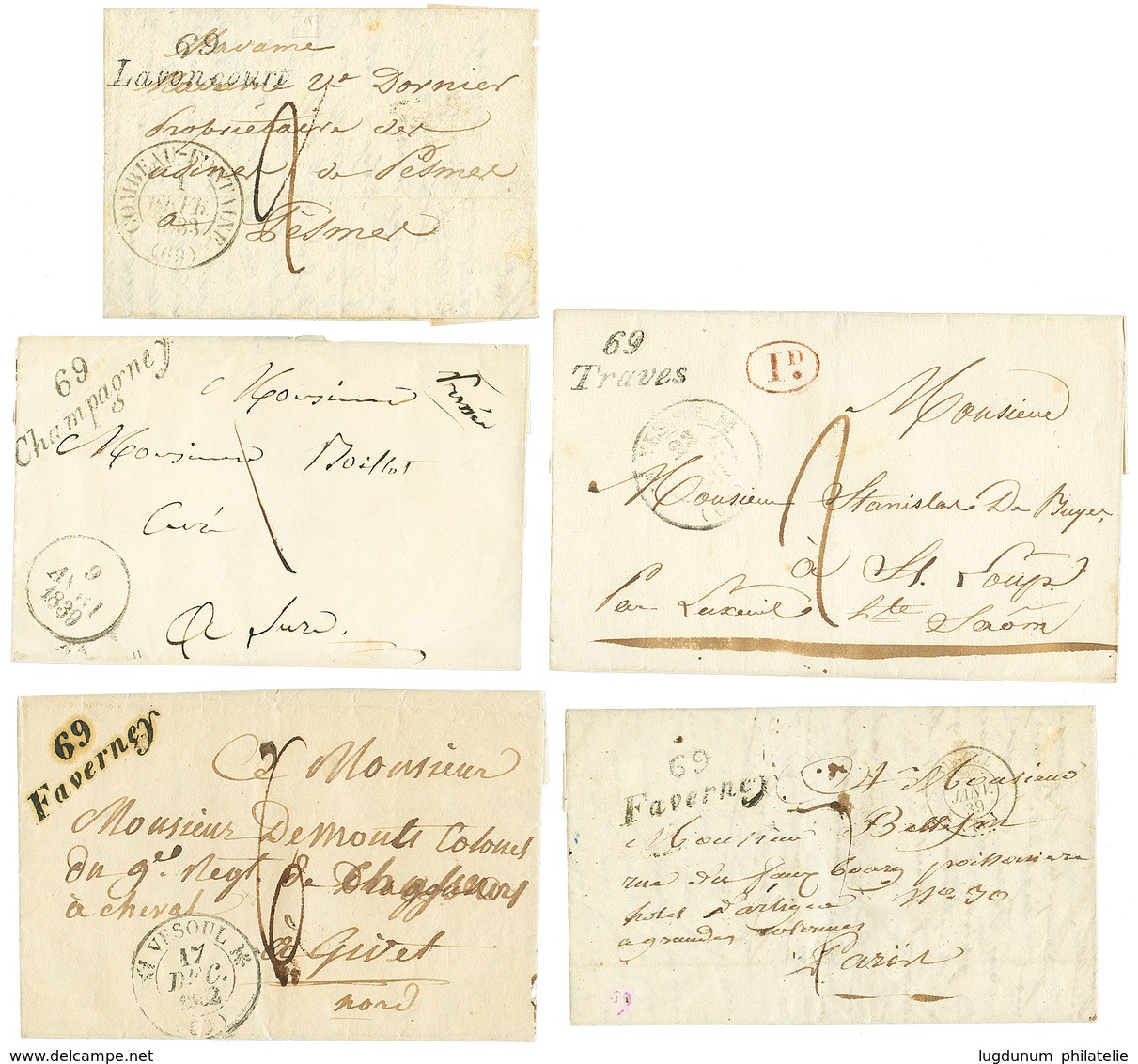 261 HAUTE SAONE - Lot De 11 Lettres Avec CURSIVES. TTB. - Other & Unclassified