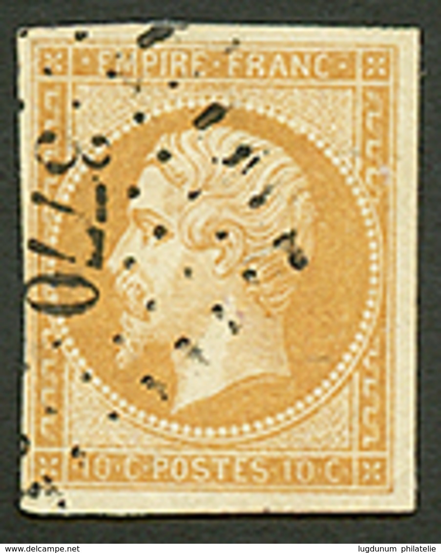 616 MERSINA : 10c(n°13) Aminci Obl. PC 3770 De MERSINA. Cote 200€. Frappe Superbe. - Sonstige & Ohne Zuordnung