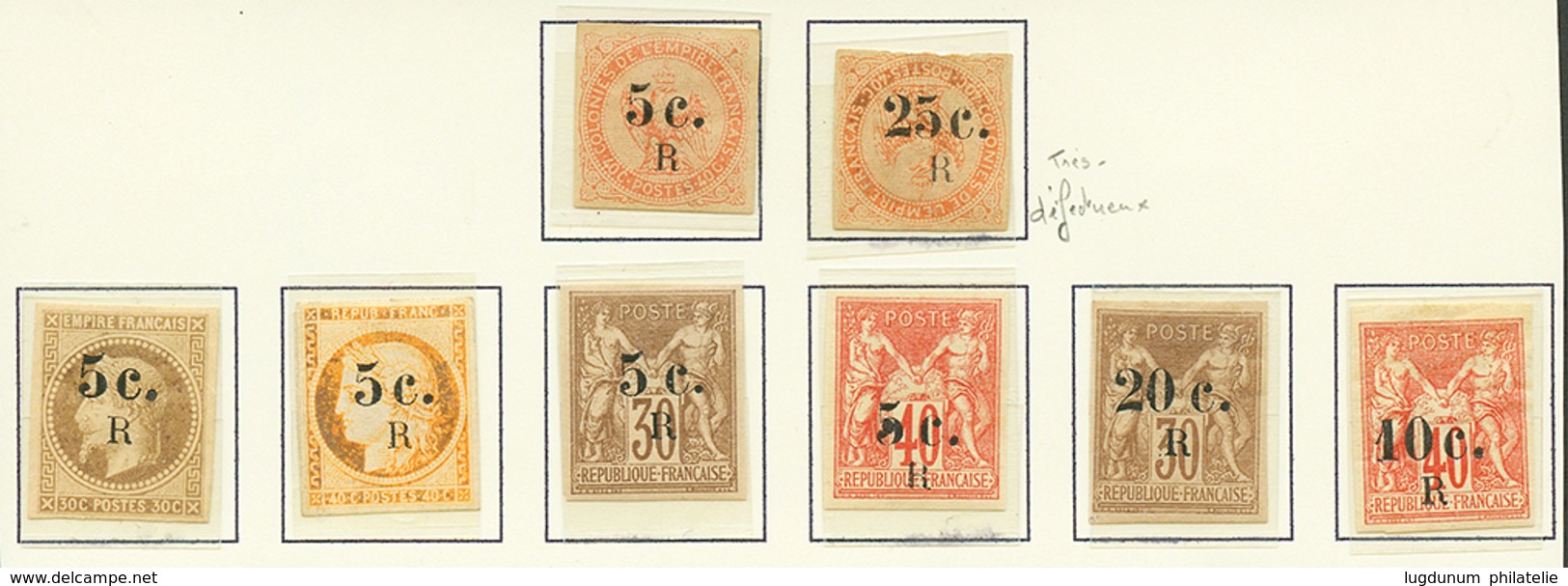 677 REUNION - Lot 8 Timbres Entre N°3 Et N°10. TB, B Ou Défauts. - Autres & Non Classés