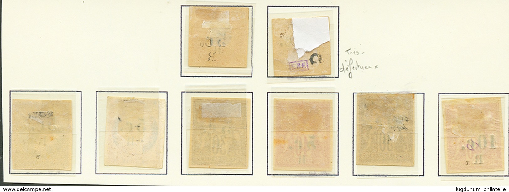 677 REUNION - Lot 8 Timbres Entre N°3 Et N°10. TB, B Ou Défauts. - Andere & Zonder Classificatie