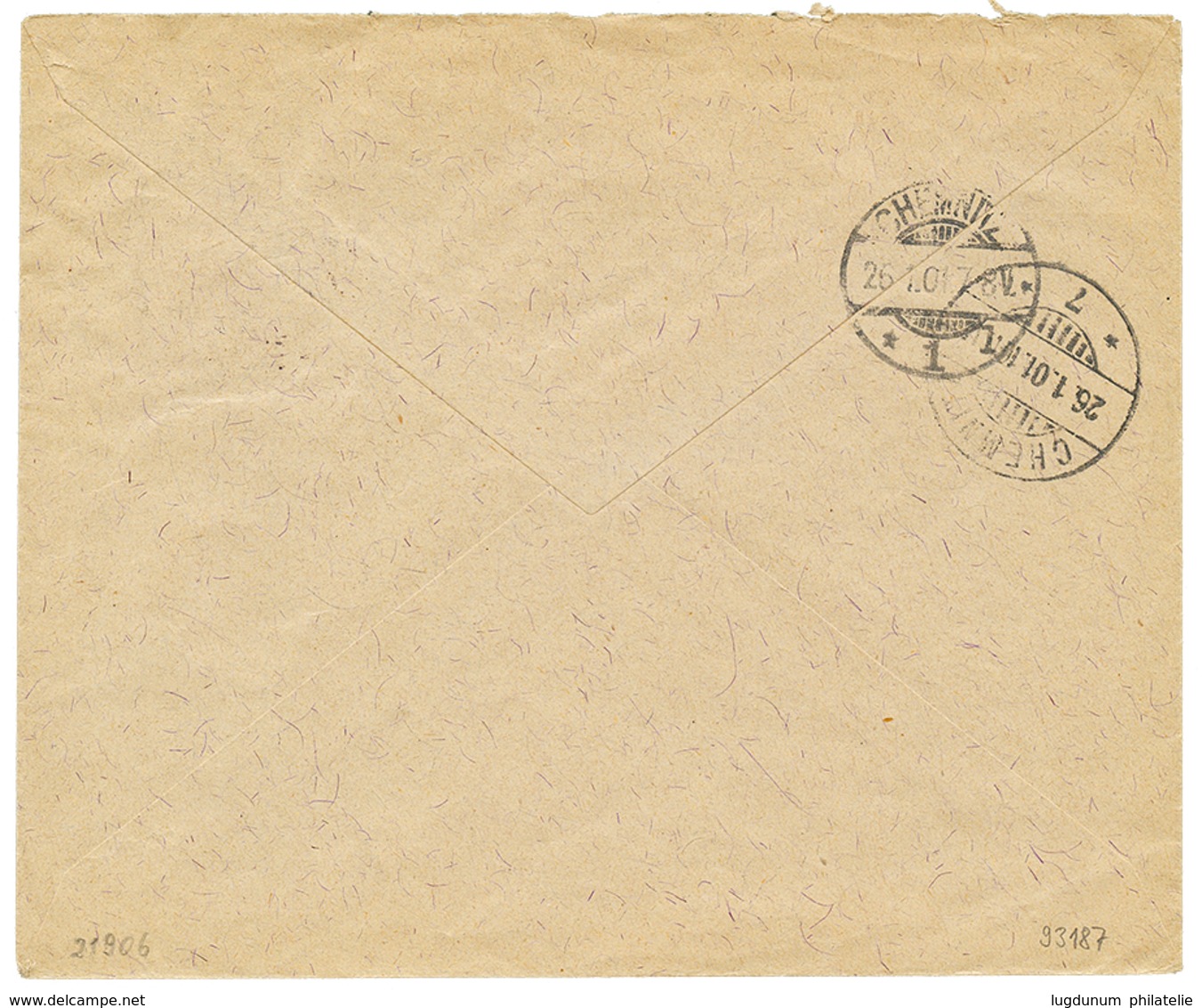 943 1901 1P Canc. I.R SPEDIZIONE CANEA On Commercial Envelope To GERMANY. Superb. - Eastern Austria