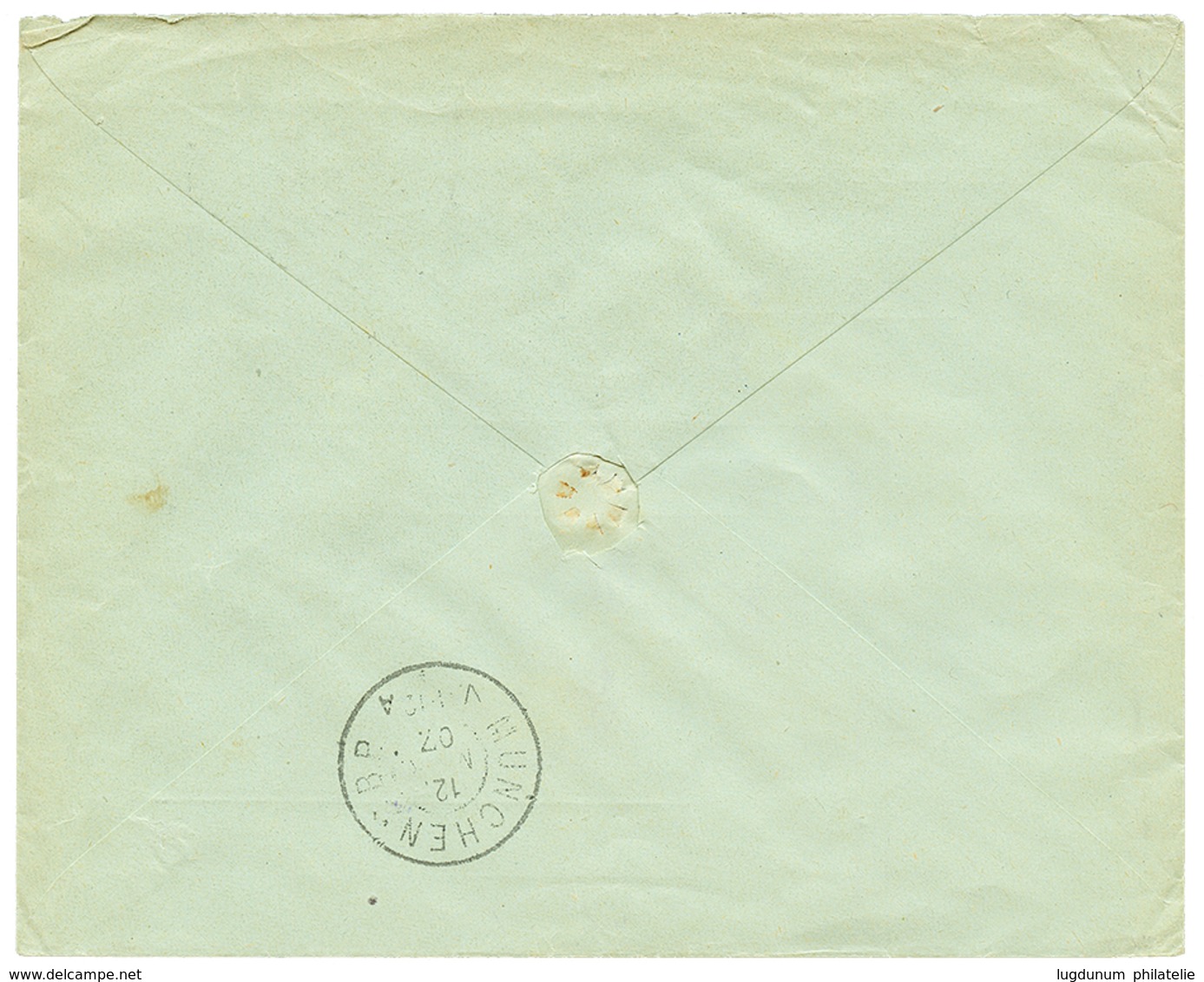 954 "JANINA" : 1907 1P(x2) Canc. JANINA On REGISTERED Envelope To GERMANY. Vvf. - Eastern Austria