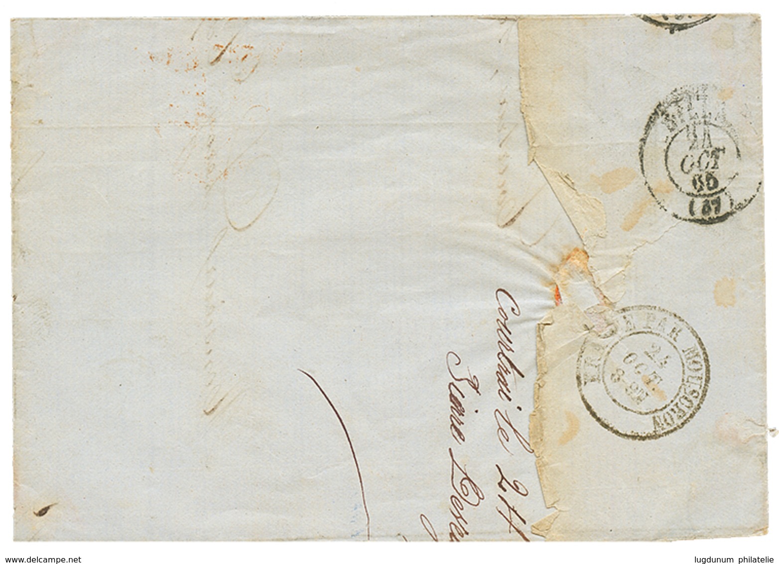 997 "Tarif FRONTALIER" : 1865 20c On Cover From COURTRAI To LILLE (FRANCE). 20c Reduced Frontier Rate To FRANCE. Vf. - Sonstige & Ohne Zuordnung