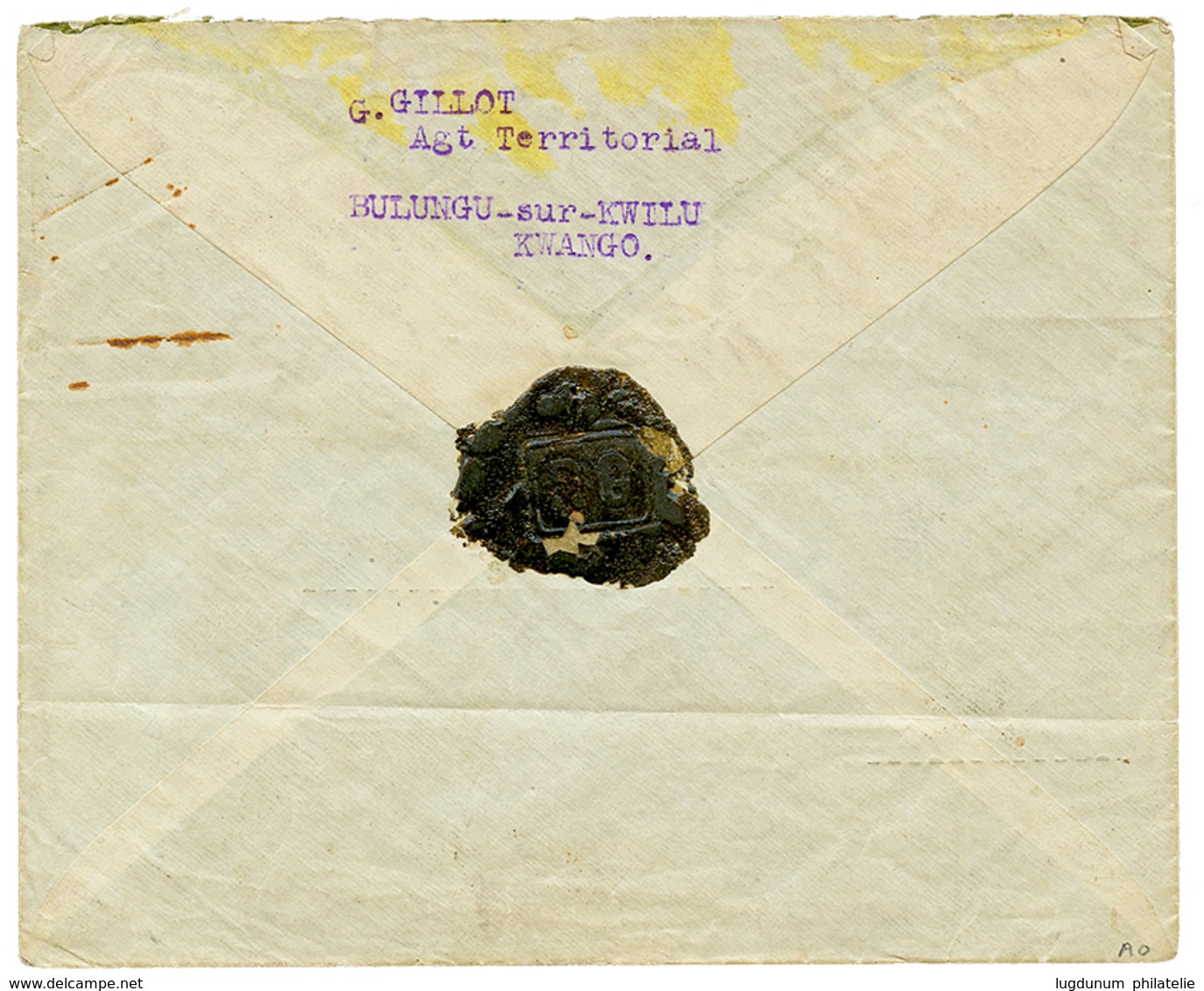 1004 5c+ 10c(x3) + 40c Canc. "0" On Envelope From "BULUNGU SUR KWILU/KWANGO" To BELGIUM. Vf. - Other & Unclassified