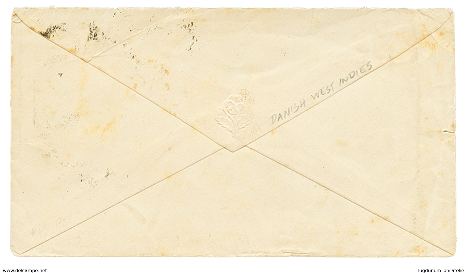 1031 DANISH WEST INDIES : 1875 GB 4d Canc. C51 + ST THOMAS On Cover Via NEW BRUNSWICK To NEW JERSEY. Vvf. - Sonstige & Ohne Zuordnung