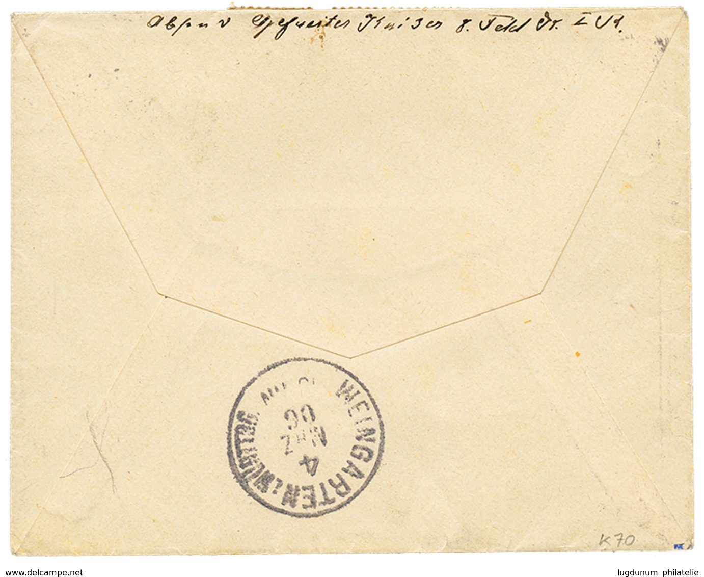 1085 1906 1 MARK Canc. FELDPOSTSTATION N°1 On REGISTERED Envelope To GERMANY. Vvf. - German South West Africa