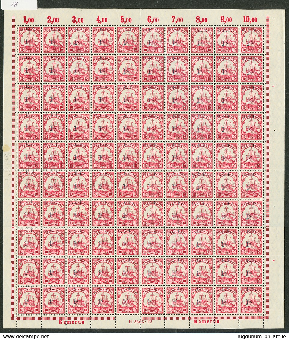 1095 C.E.F : Lot 3 Full Sheets Of 100 Copy (1/2d, 1d, 2d) + 2 Half Sheet Of 2d. Vvf. - Kameroen