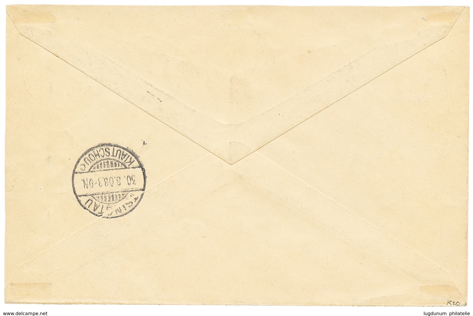 1106 "LITSUN" : 1908 1c+ 2c+ 4c+ 10c+ 20c Canc. LITSUN KIAUTSCHOU On REGISTERED Envelope To TSINGTAU. Vvf. - Kiauchau