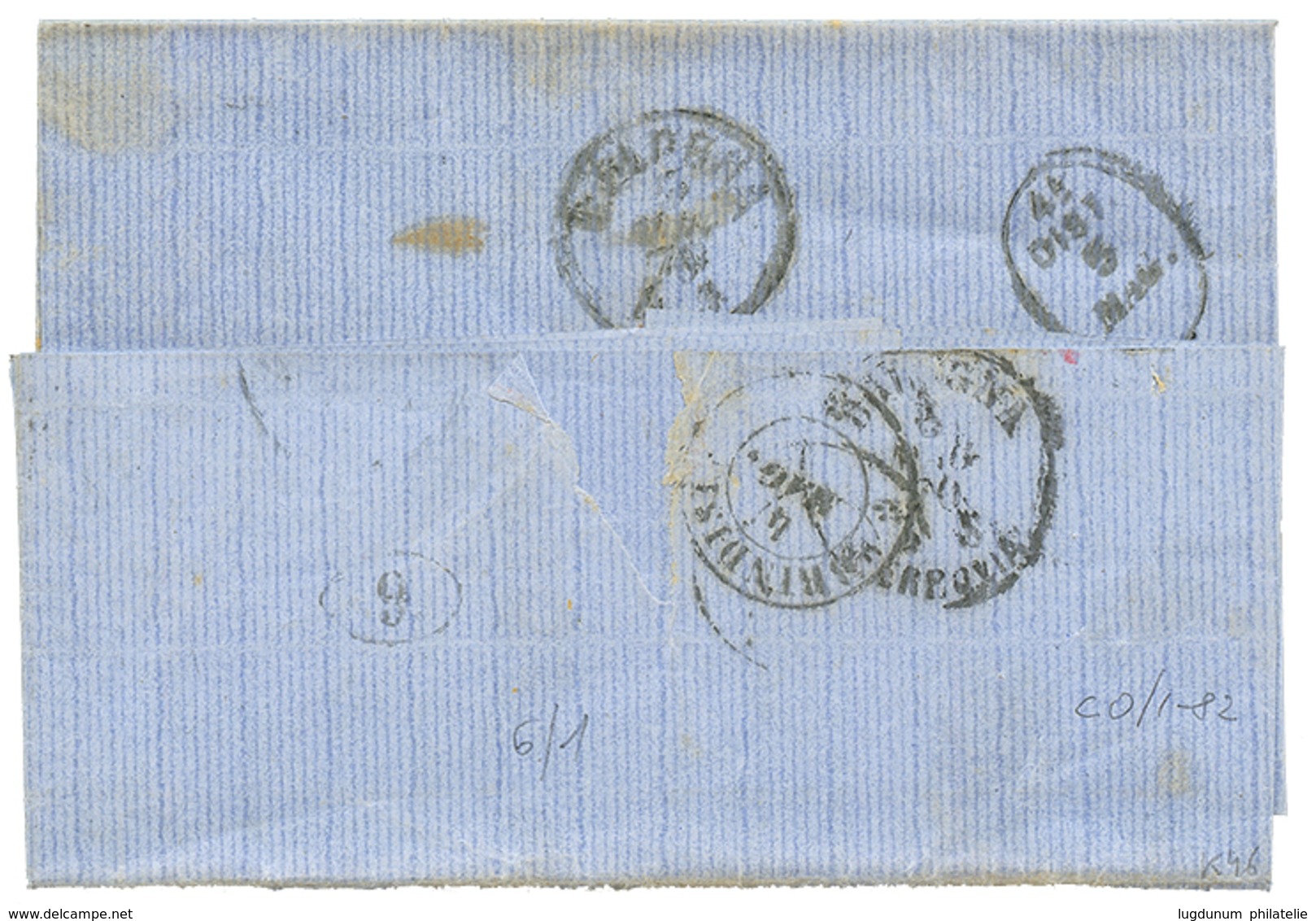 1190 EGYPT - ITALIAN PO. : 1870 ITALY 40c Canc. PIROSCAFI POSTALI ITALIANI On Entire Letter From ALEXANDRIE To ITALY. RA - Unclassified