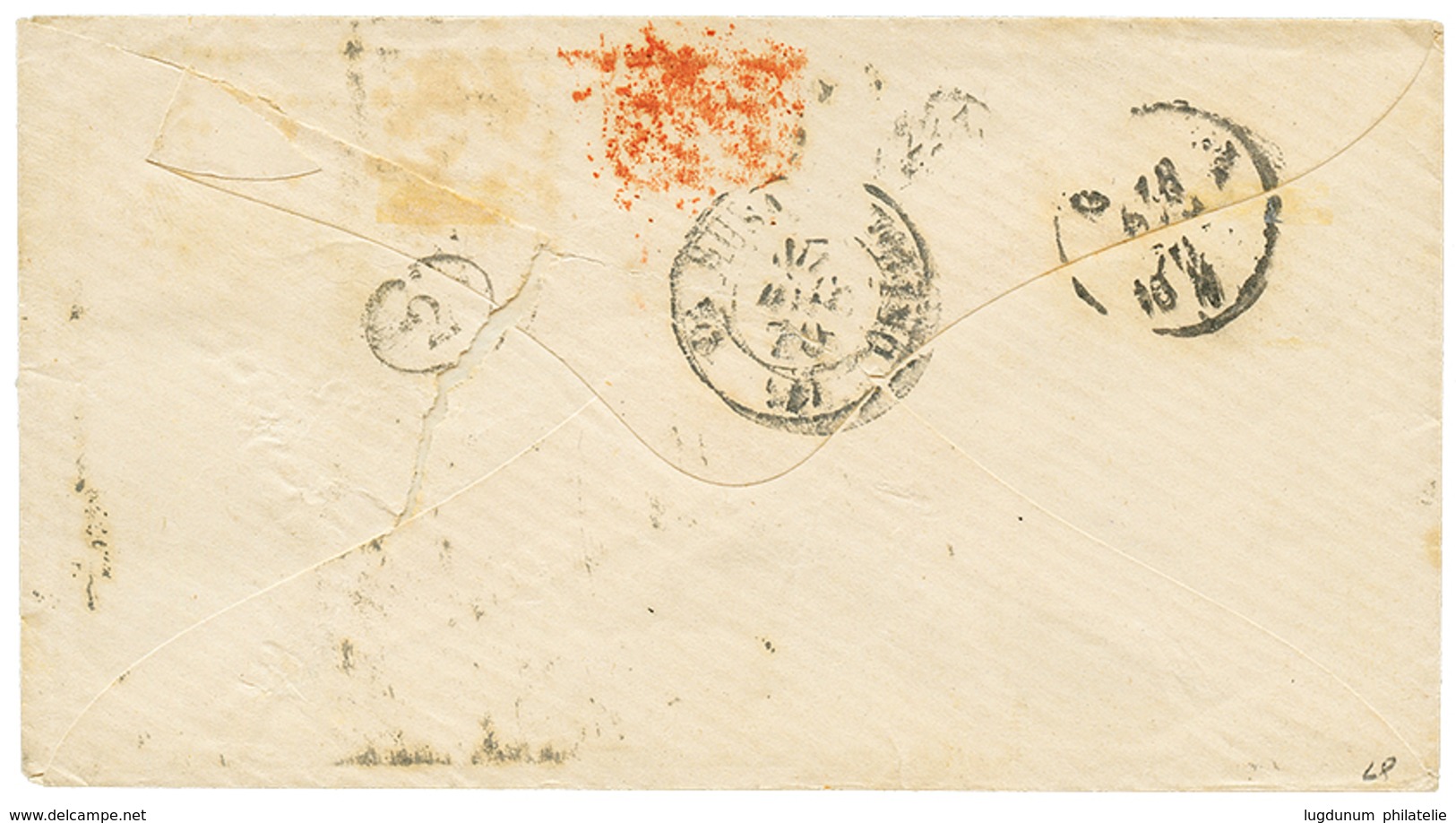 1202 1870 50R + 100R Canc. 1 + LISBOA On Envelope To GENOVA (ITALY). Vf. - Other & Unclassified