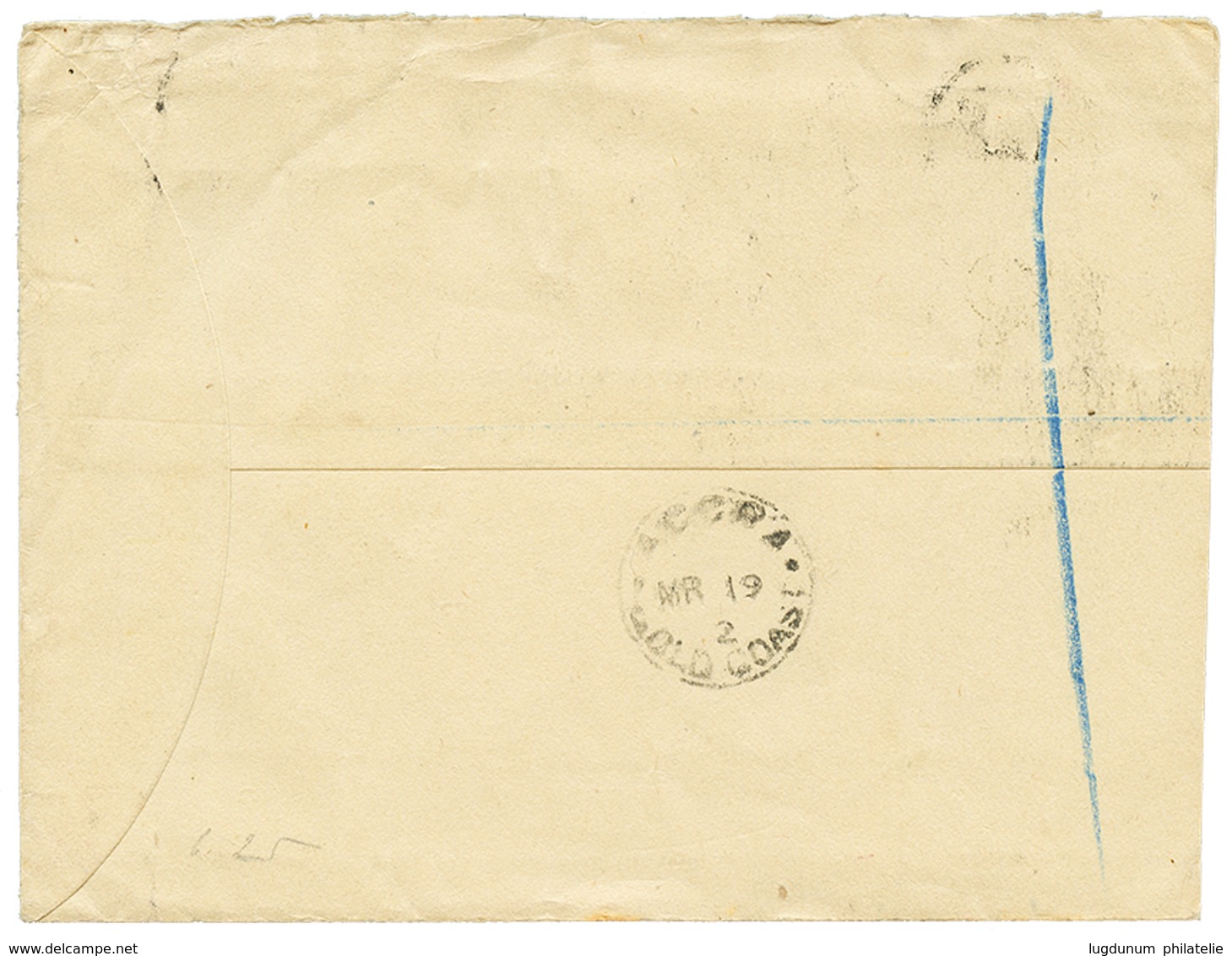 1292 "APPAM In Blue" : 1902 1/2d + 1d(x3) Canc. APPAM GOLD COAST In Blue-violet (scarce) On Cover To LONDON. Vf. - Goldküste (...-1957)