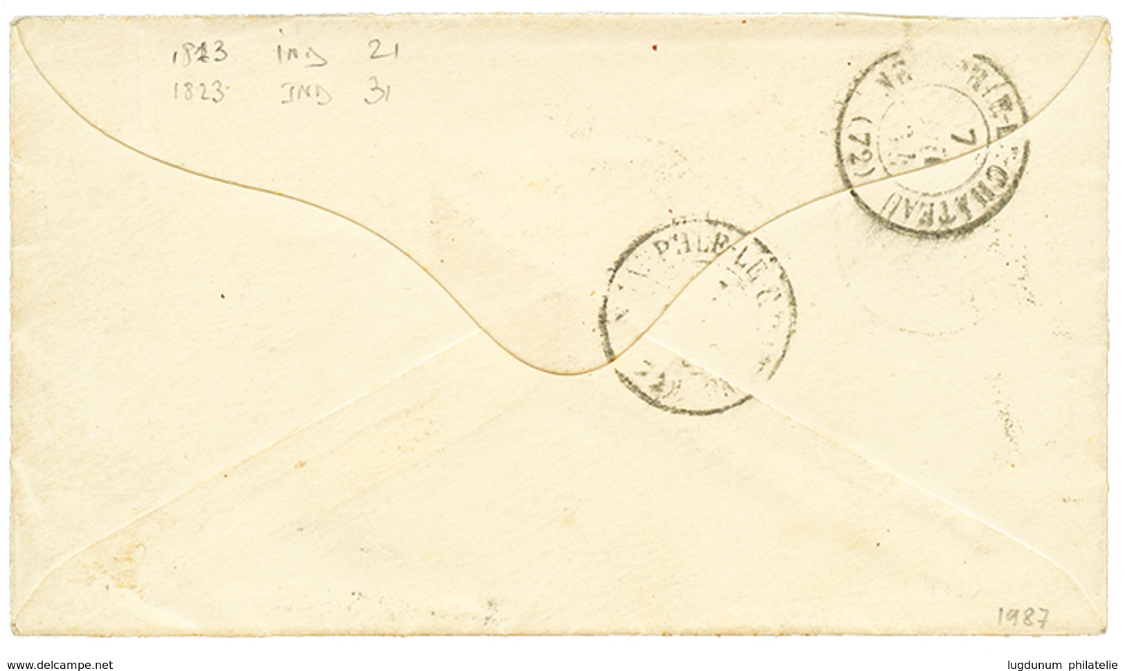 1391 French Packet "DONNAI" At HONG-KONG : 1864 Unique Combination With DONNAI 26 Mai 64 (Salles N°1813)+ POSS.AN V. SUE - Autres & Non Classés