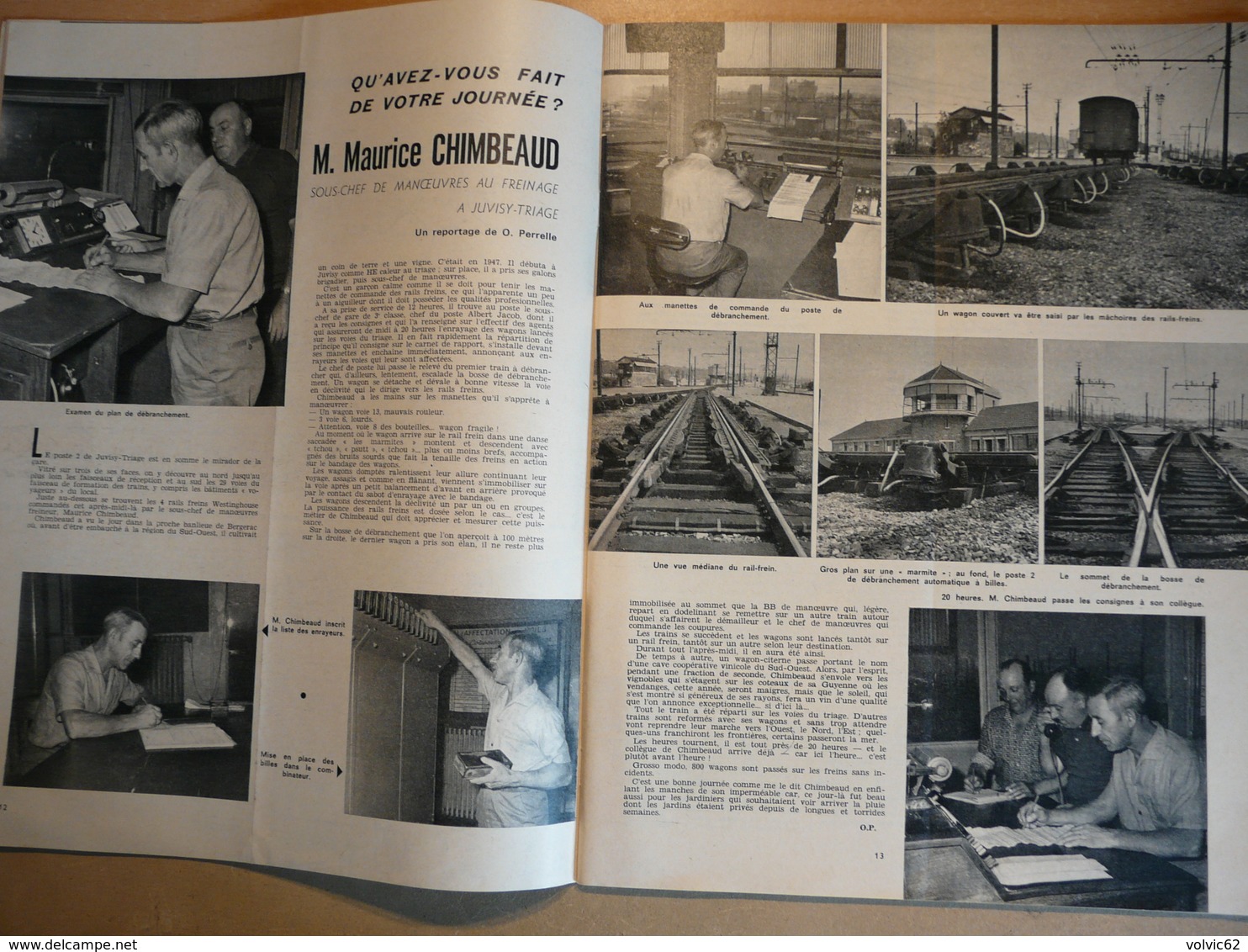 Vie du Rail 979 1965 aulnoye juvisy triage chauny sinceny sondern colonie de dieppe lycée Jehan Ango