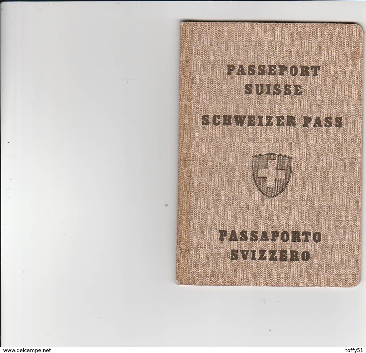 PASSEPORT SUISSE SCHWEIZER PASS PASSAPORTO SVIZZERO ÉTABLI À BERNE LE 20 MAI 1937 - Documenti Storici