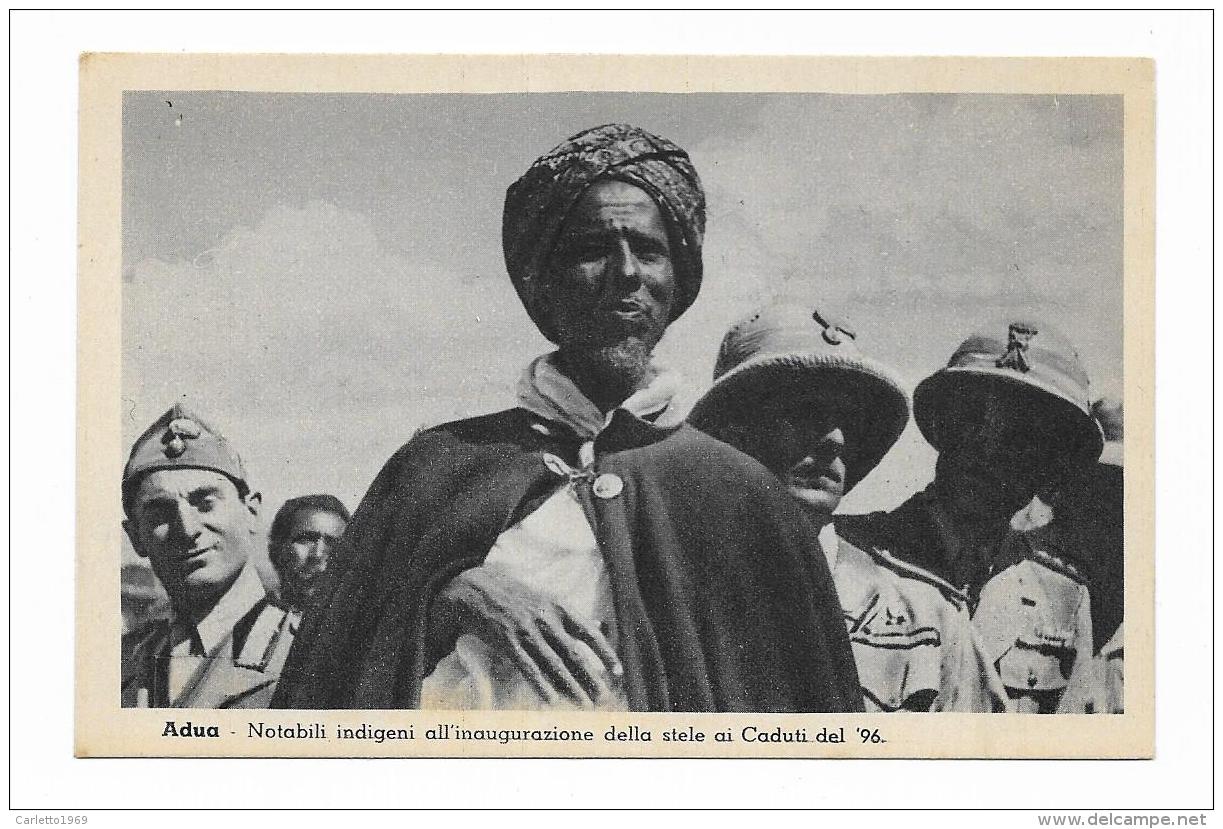 ADUA - NOTABILI INDIGENI ALL'INAUGURAZIONE DELLA STELE AI CADUTI DEL 96  - NV FP - Ethiopië