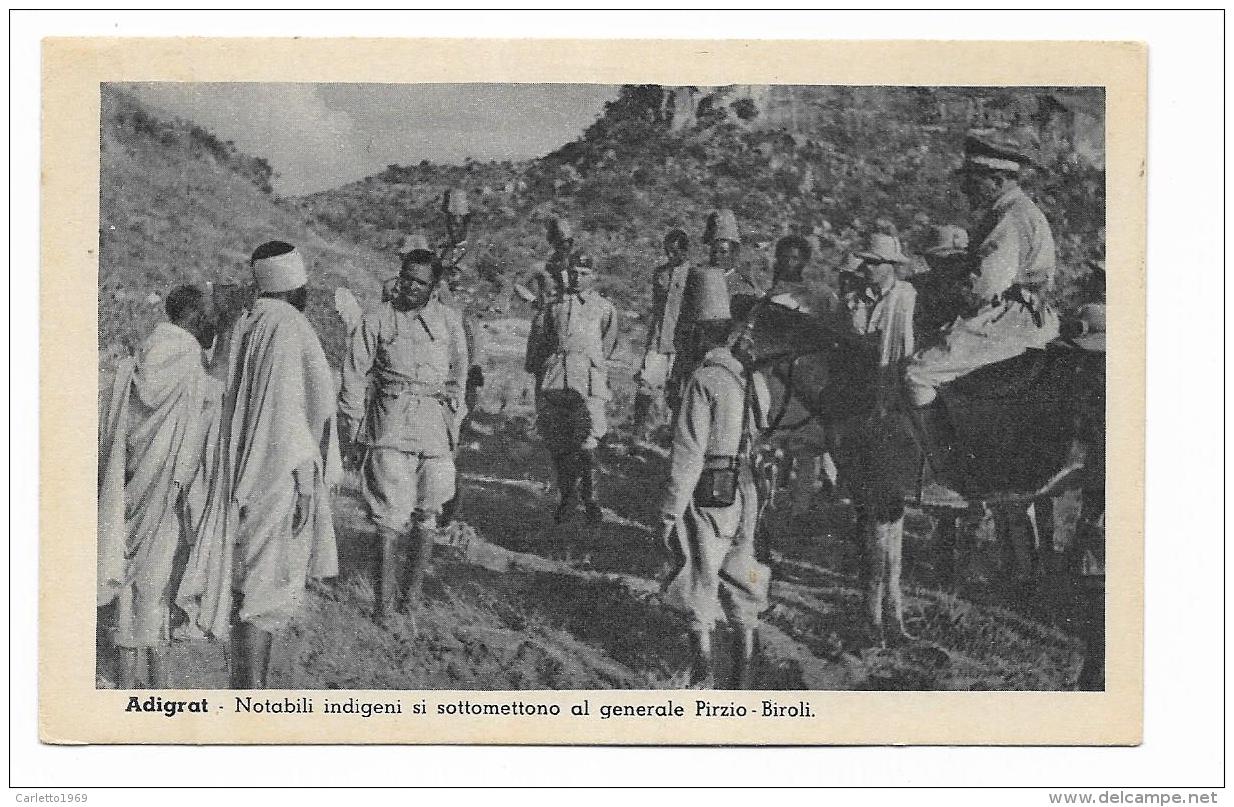 ADIGRAT - NOTABILI INDIGENI SI SOTTOMETTONO AL GENERALE PIRZIO-BIROLI  - NV FP - Ethiopië