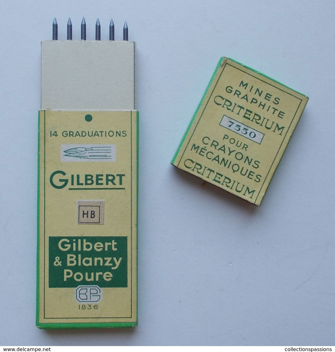 - Ancienne Boite De Mines Graphite Gilbert & Blanzy Poure - HB - - Autres & Non Classés