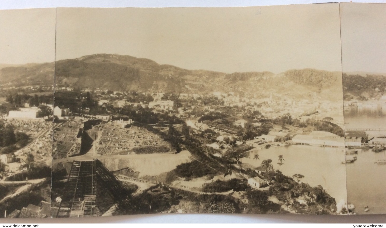 Porto Di Milazzo ? (Sicila, Messina Italia) Fotografica Panorama (real Photo Foto Ppc Cp Italy? - Messina